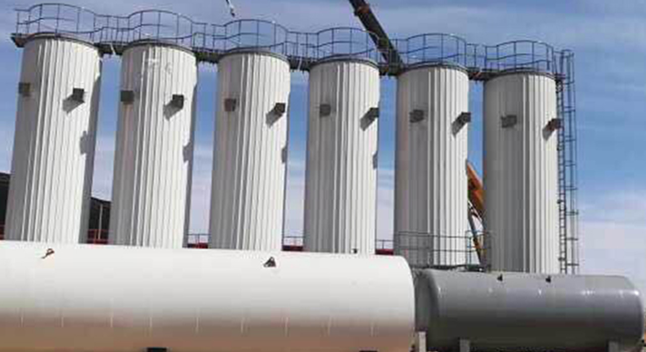 Asphalt-Mischstation